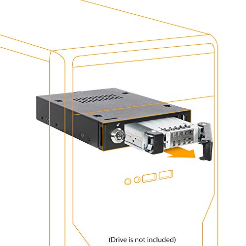 ICY DOCK ROBUSTO FULL METAL 2.5 SATA/SAS HDD Y SSD HOT SWAP MOBILE RACK PARA 3.5 UNIDAD BAY - TOUGHARMOR MB991IK-B